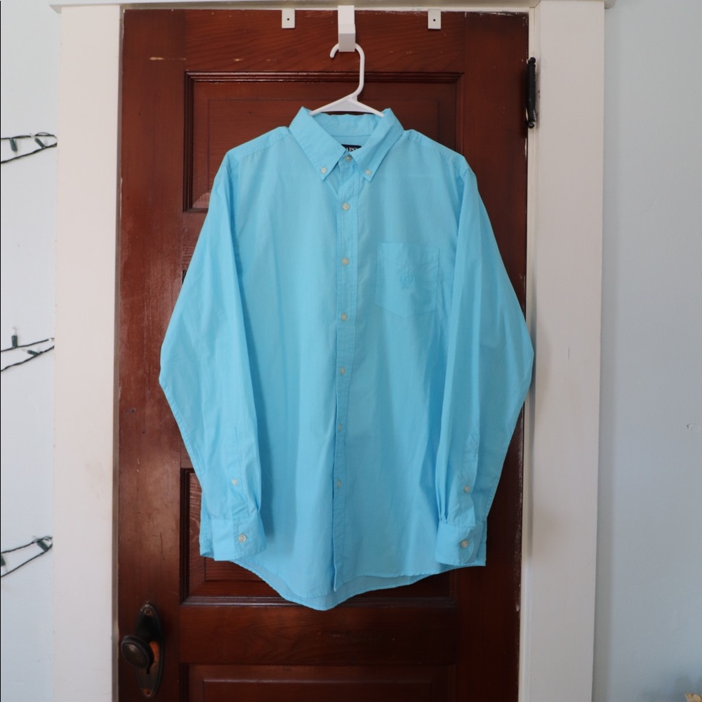 Chaps - Light blue button-up dress shirt
